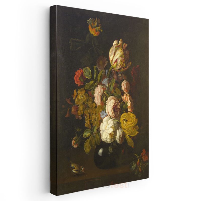 Rachel Ruysch - Çiçek Buketi Kanvas Tablo