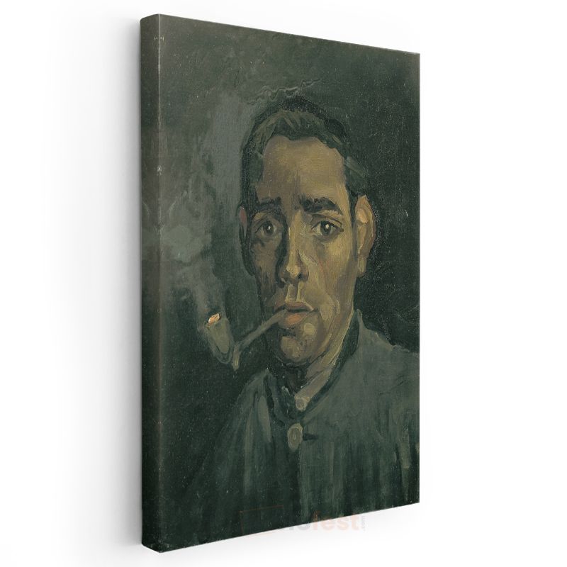 Vincent van Gogh - Pipo İçen Adam Kanvas Tablo