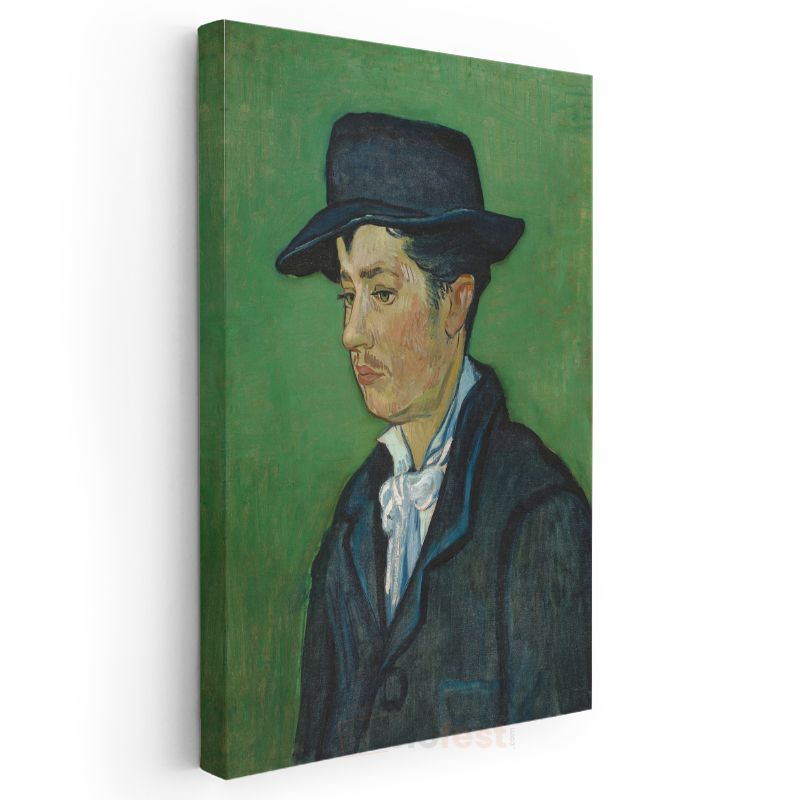 Vincent van Gogh - Şapkalı Armand Roulin Portresi Kanvas Tablo