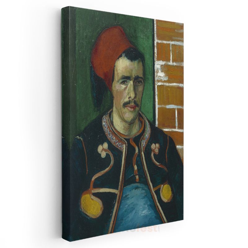 Vincent van Gogh - Zuavlı Asker Portresi Kanvas Tablo