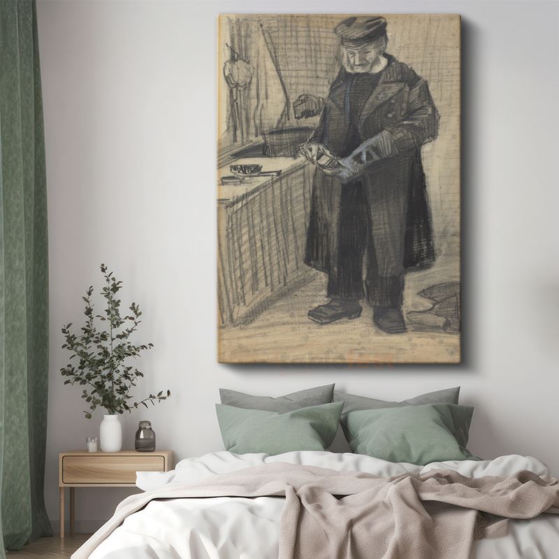 Vincent van Gogh - Mutfaktaki Adam Eskizi Kanvas Tablo