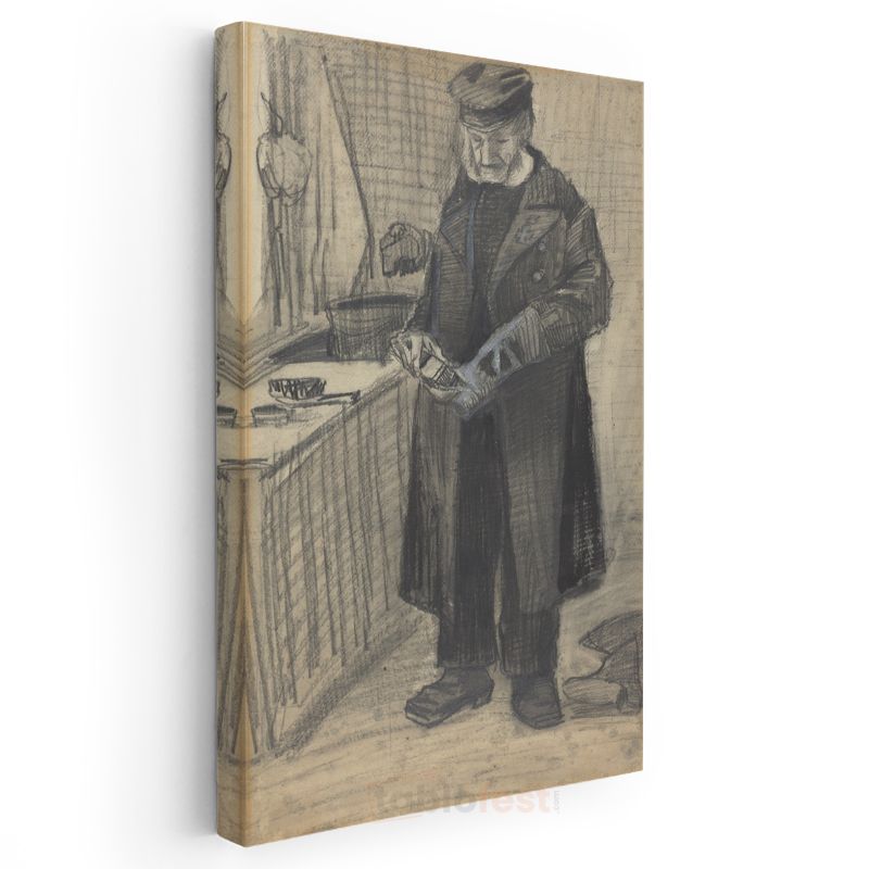 Vincent van Gogh - Mutfaktaki Adam Eskizi Kanvas Tablo