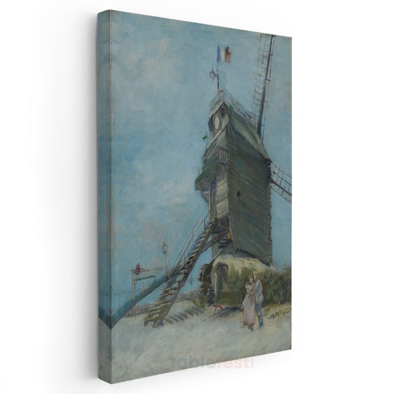 Vincent van Gogh - Le Moulin de la Galette Kanvas Tablo