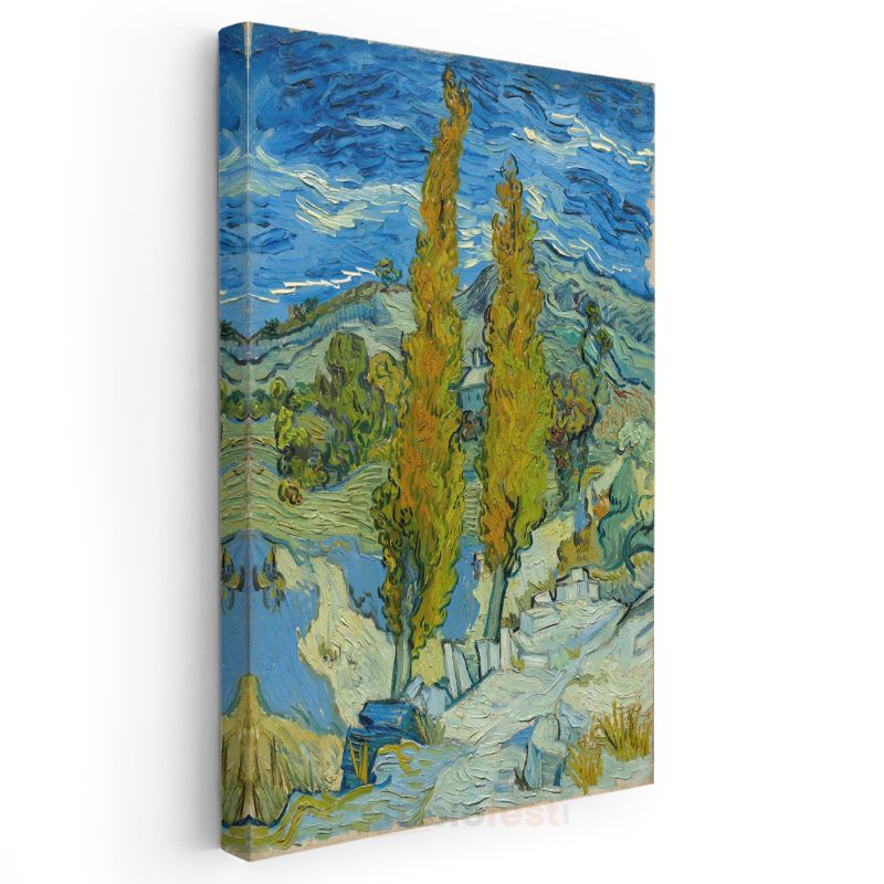 Vincent van Gogh - İki Selvi Ağacı Kanvas Tablo