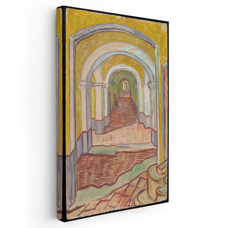 Vincent van Gogh - Hastane Koridoru Kanvas Tablo