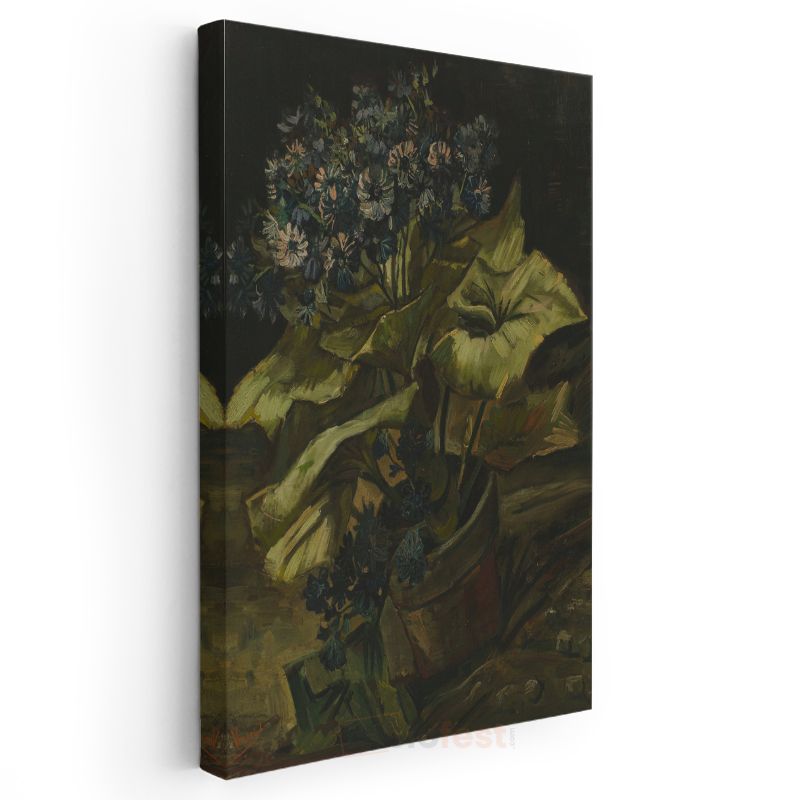 Vincent van Gogh - Saksıda Çiçekler Kanvas Tablo