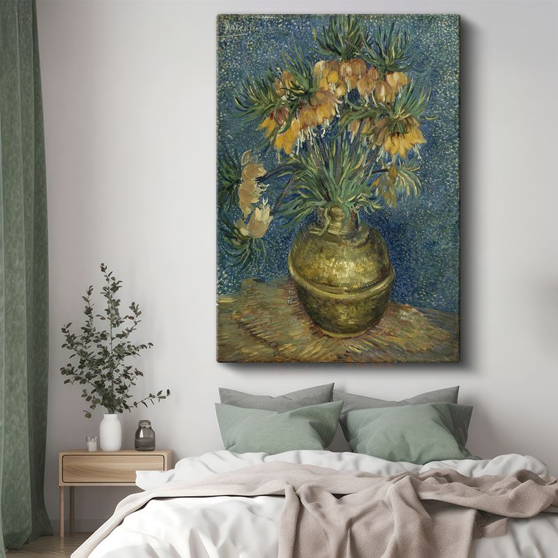Vincent van Gogh - Vazoda Ters Lale Kanvas Tablo