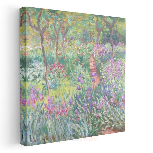 Claude Monet - Giverny Bahçesi Kanvas Tablo