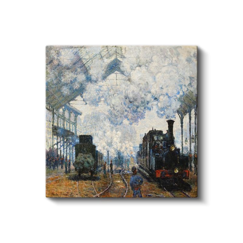 Claude Monet - Saint-Lazare Garı Kanvas Tablo