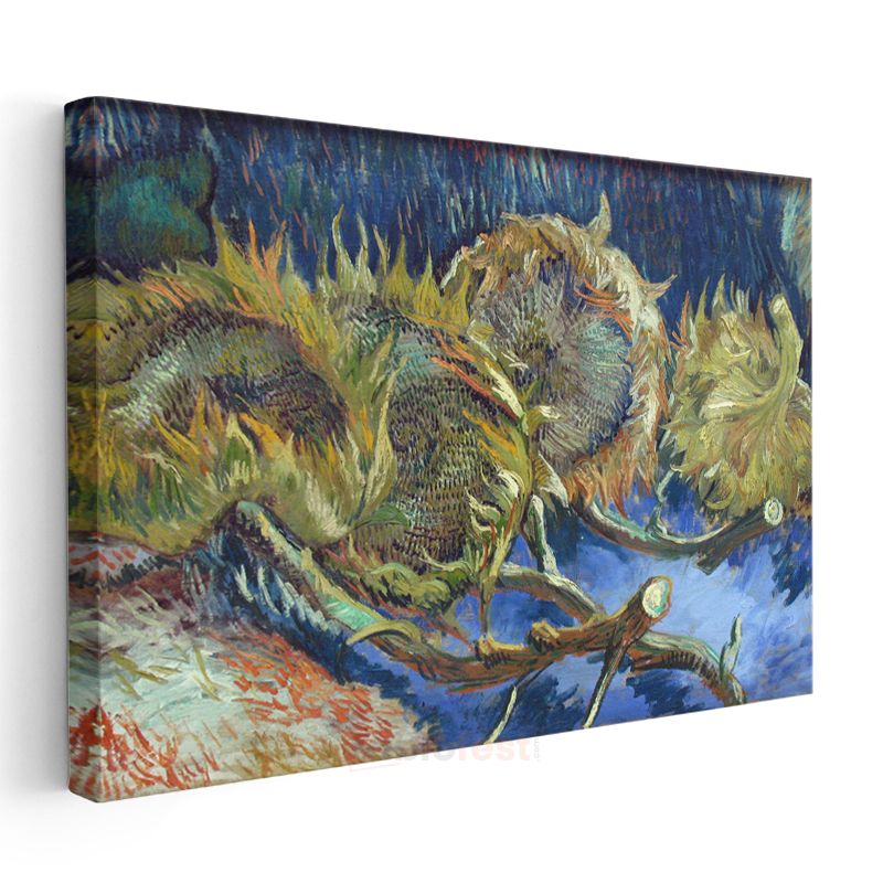 Vincent van Gogh - Dört Solmuş Ayçiçeği Kanvas Tablo