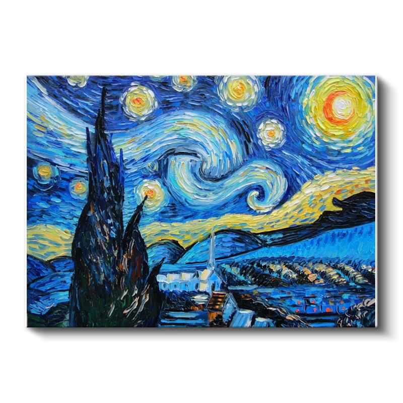 Vincent van Gogh - Yıldızlı Gece Kanvas Tablo
