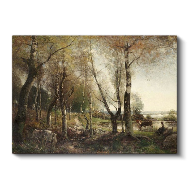 Jean-Baptiste-Camille Corot - Orman Manzarası Kanvas Tablo
