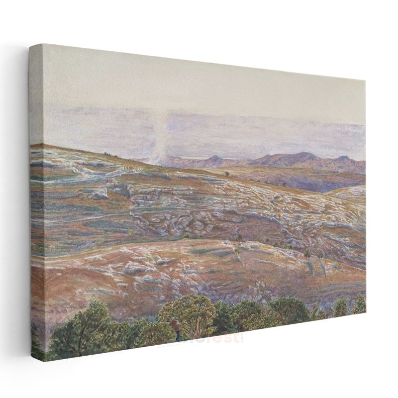 William Holman Hunt - Tepeler ve Vadiler Kanvas Tablo