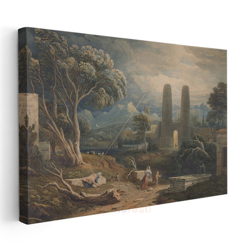 J.M.W. Turner - Antik Kent Manzarası Kanvas Tablo