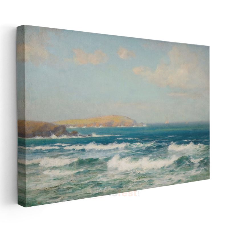 Frederick Judd Waugh - Deniz Manzarası Kanvas Tablo