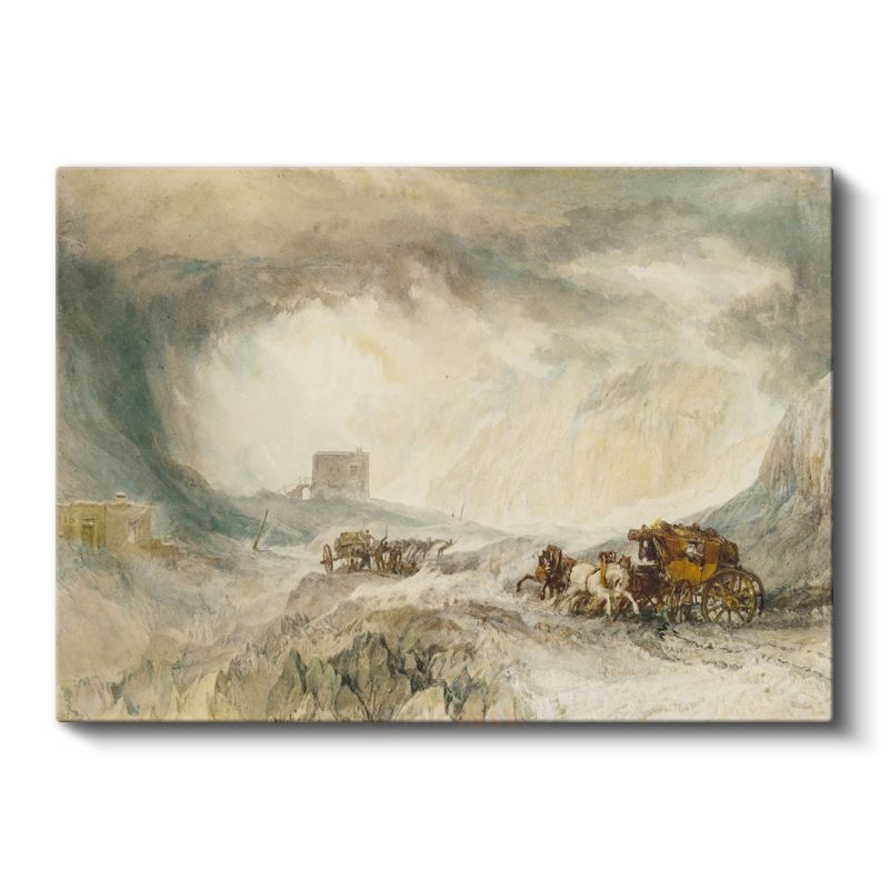 J.M.W. Turner - Kar Fırtınası Kanvas Tablo
