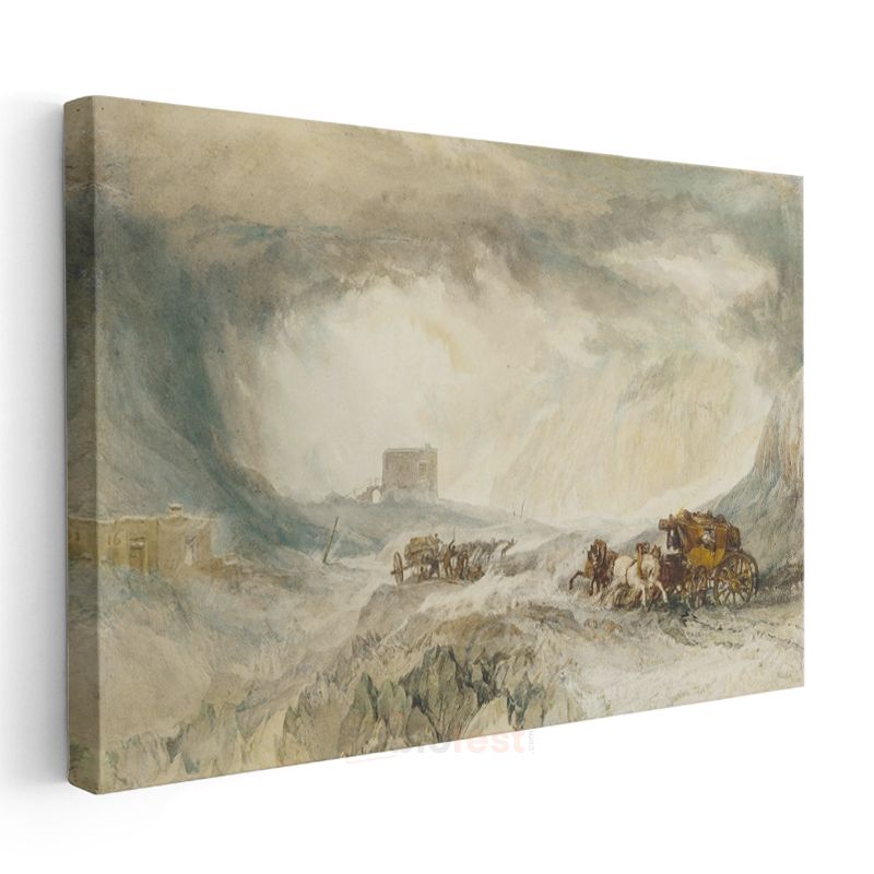 J.M.W. Turner - Kar Fırtınası Kanvas Tablo