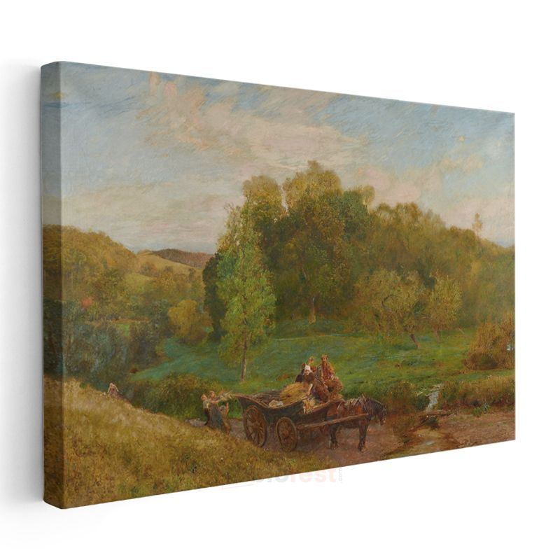 George Inness - Sonbahar Manzarası Kanvas Tablo