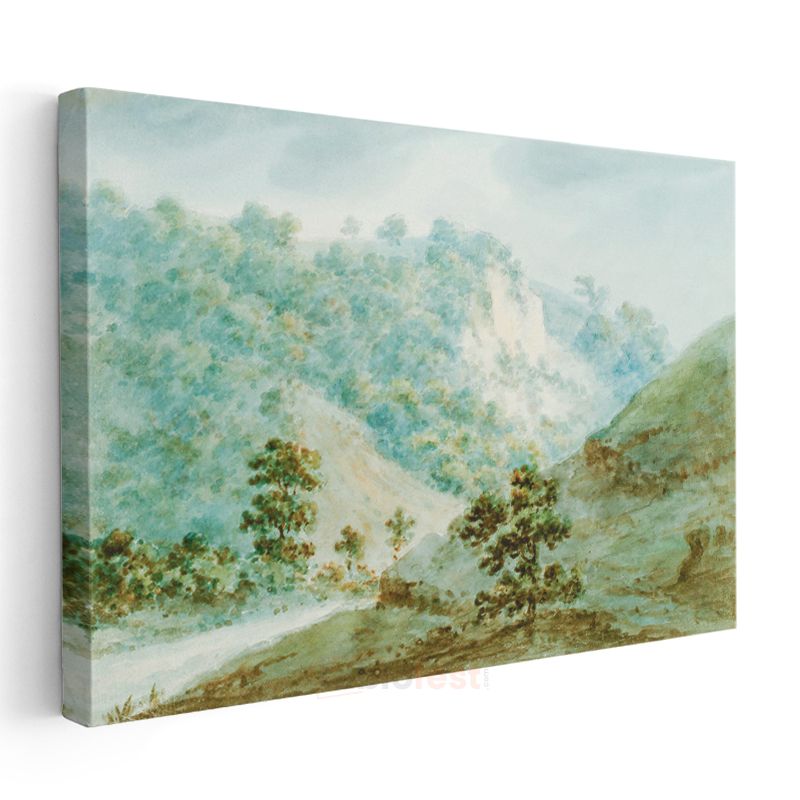 John Constable - Dağ Vadisi Manzarası Kanvas Tablo