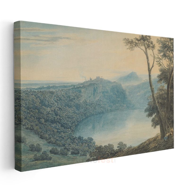 J.M.W. Turner - Nemi Gölü Manzarası Kanvas Tablo