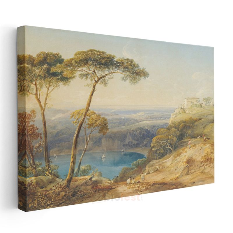 J.M.W. Turner - İtalyan Kıyıları Kanvas Tablo