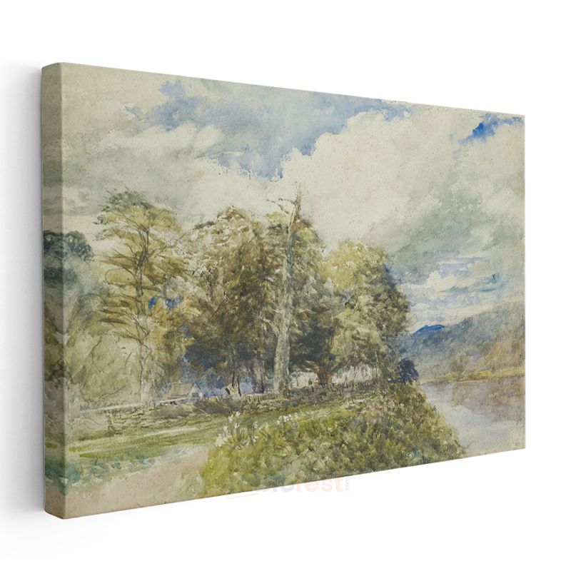 J.M.W. Turner - Ağaçlık Manzara Kanvas Tablo