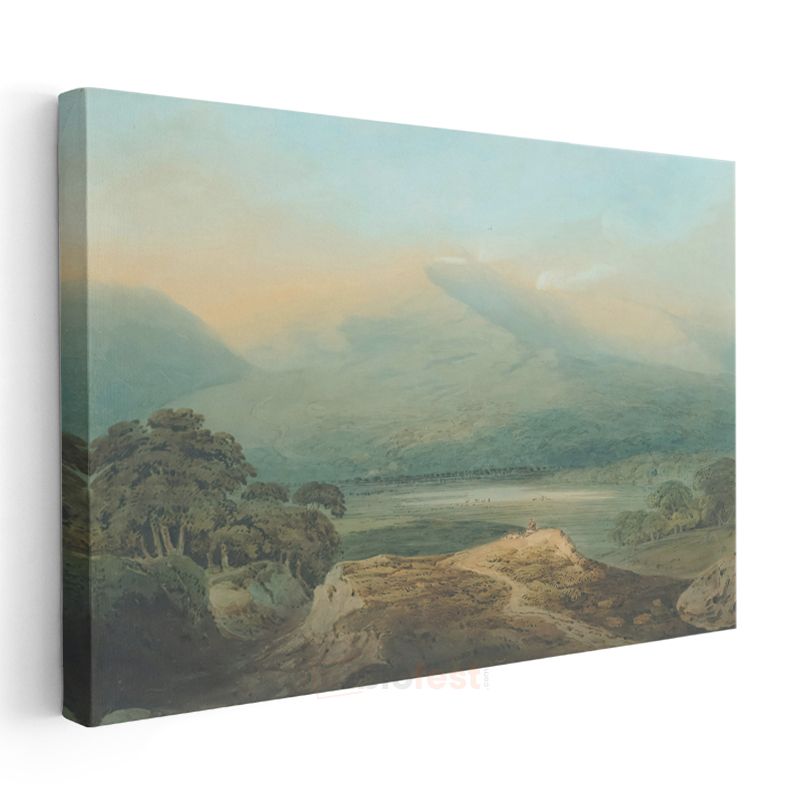 J.M.W. Turner - Dağ Vadisinde Gün Doğumu Kanvas Tablo