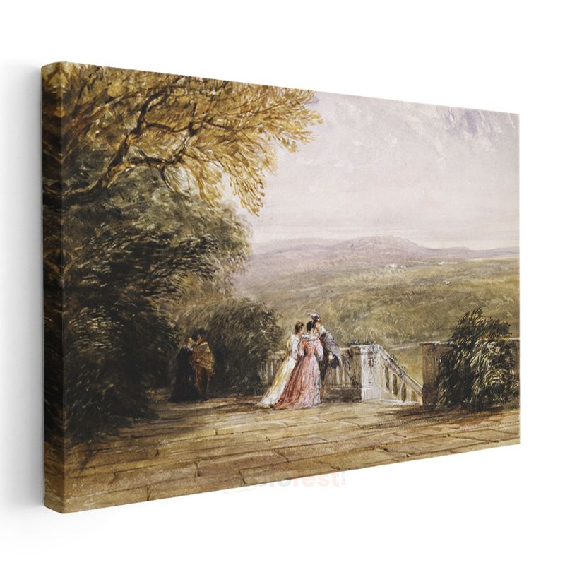 J.M.W. Turner - Terastan Manzara Kanvas Tablo