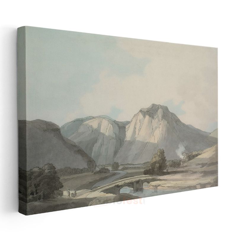 John Constable - Dağ Vadisi Kanvas Tablo