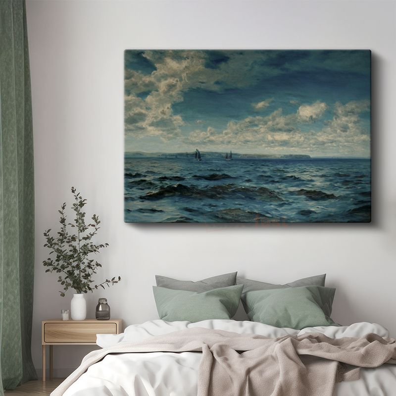 Claude Monet - Açık Deniz Manzarası Kanvas Tablo