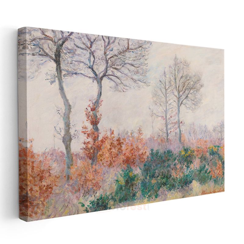 Blanche Hoschedé-Monet - Sonbahar Ağaçları Kanvas Tablo