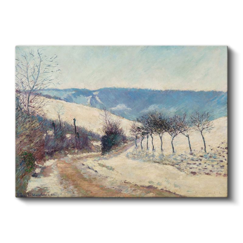 Blanche Hoschedé-Monet - Karlı Yol Manzarası Kanvas Tablo