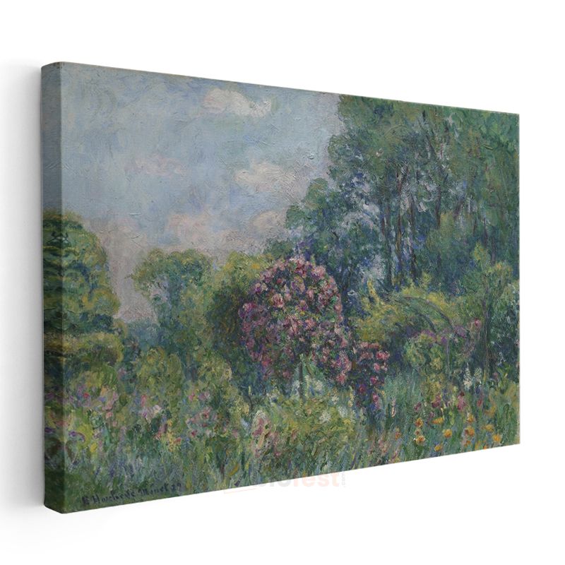 Claude Monet - Bahçe Çiçekleri Kanvas Tablo