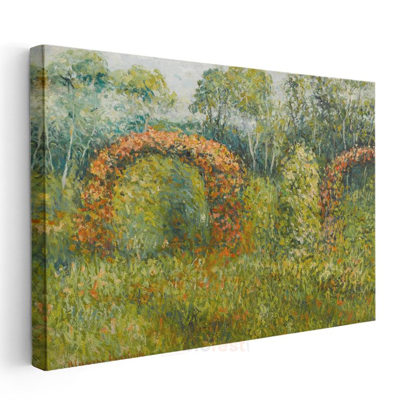 Claude Monet - Çiçekli Kemerler Kanvas Tablo