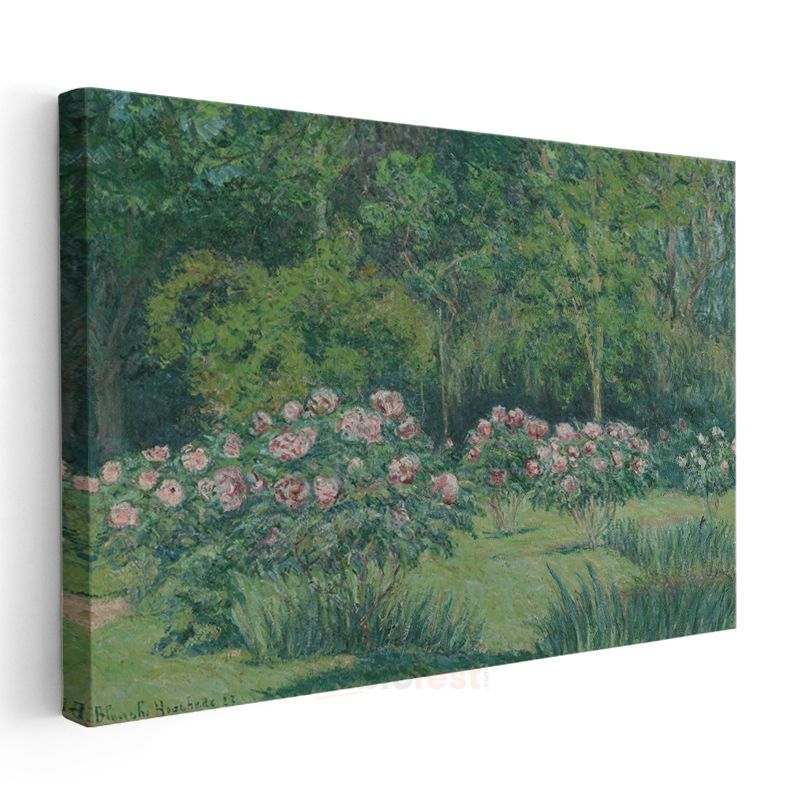 Blanche Hoschedé-Monet - Gül Bahçesi Kanvas Tablo