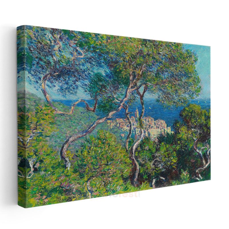 Claude Monet - Akdeniz Kıyısı Kanvas Tablo