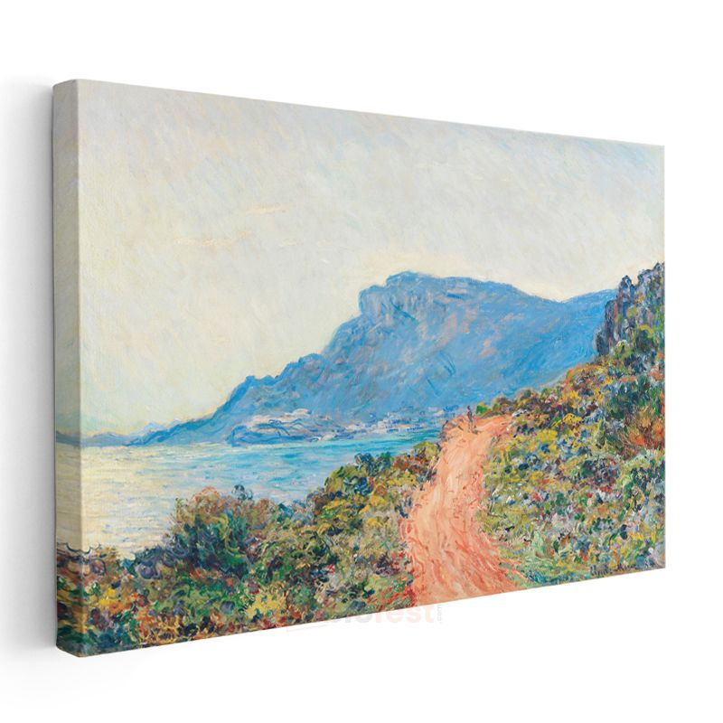 Claude Monet - La Corniche Kıyı Patikası Kanvas Tablo