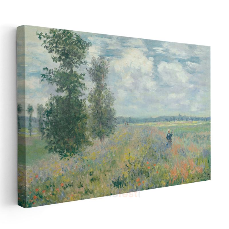 Claude Monet - Gelincik Tarlası Kanvas Tablo