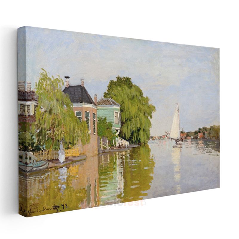 Claude Monet - Zaandam Kanalı Kanvas Tablo