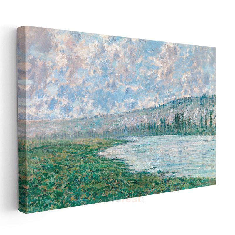Claude Monet - Seine Nehri Manzarası Kanvas Tablo