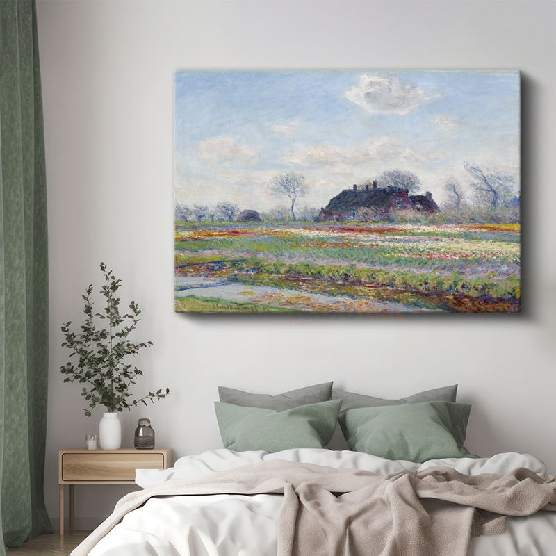 Claude Monet - Lale Tarlaları Kanvas Tablo