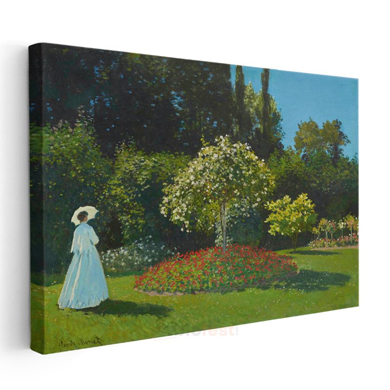 Claude Monet - Sainte-Adresse'deki Bahçe Kanvas Tablo