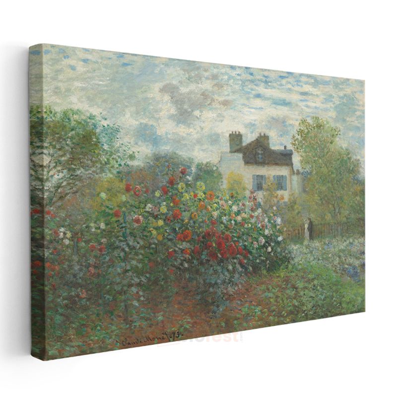 Claude Monet - Sanatçının Bahçesi Kanvas Tablo