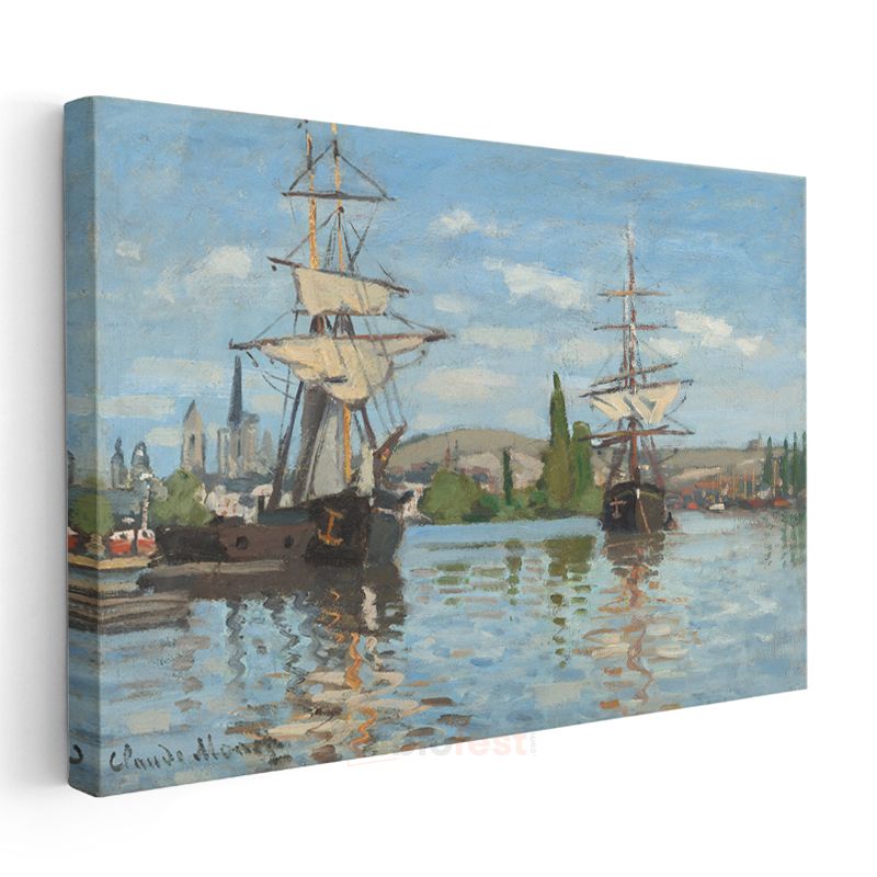 Claude Monet - Gemiler Kanvas Tablo