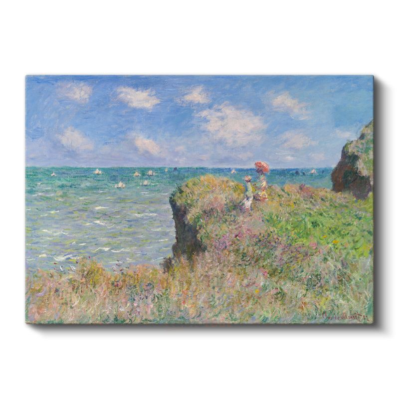 Claude Monet - Pourville Yakınlarında Uçurum Kanvas Tablo