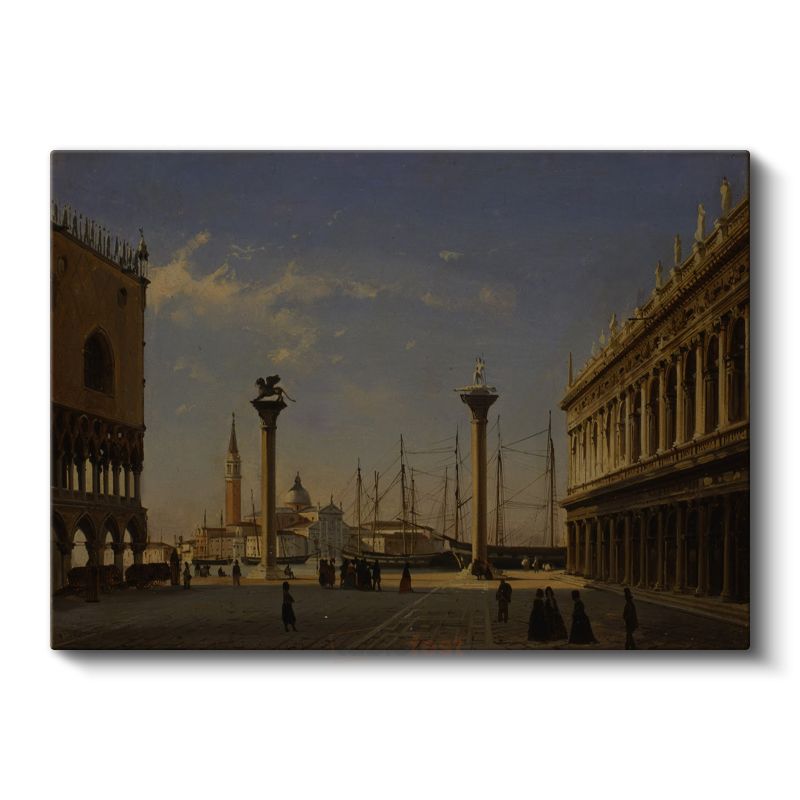 Canaletto - Venedik San Marco Meydanı Kanvas Tablo