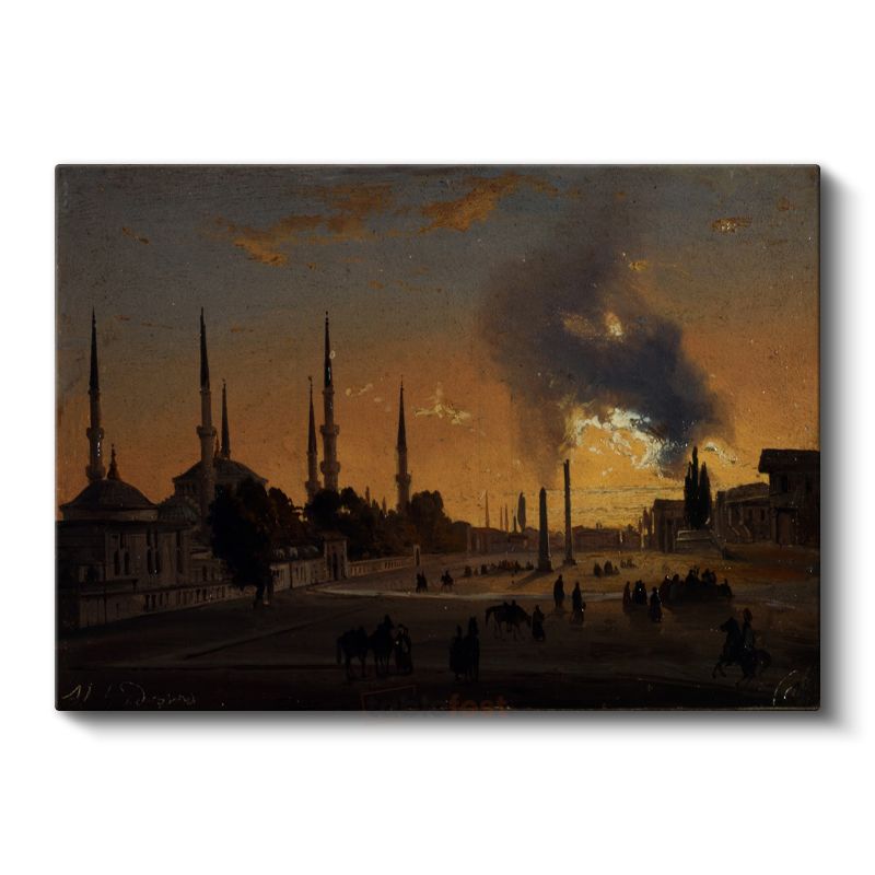 Ivan Aivazovsky - İstanbul Gün Batımı Kanvas Tablo