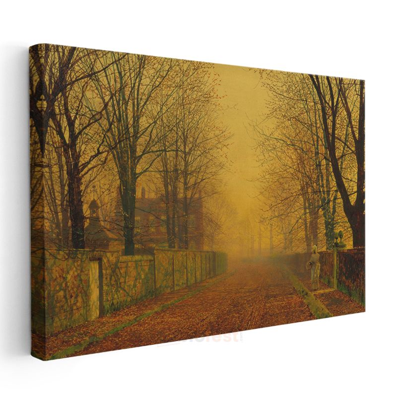 John Atkinson Grimshaw - Sonbahar Yolu Kanvas Tablo