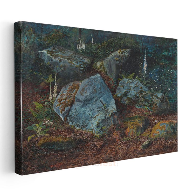 John Everett Millais - Orman Taşları Kanvas Tablo