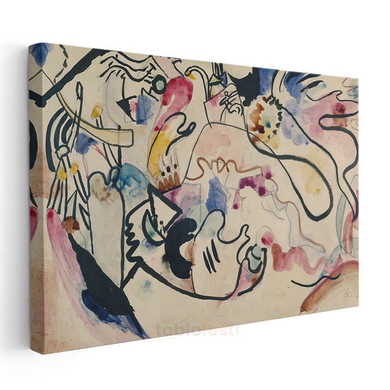 Wassily Kandinsky - Kompozisyon VIII Kanvas Tablo